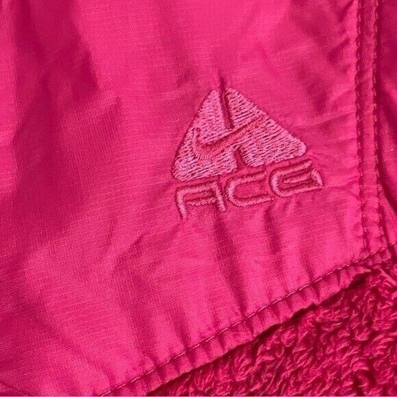 Nike ACG JACKET Womens Medium Jacket Fuchsia Fuzzy Full Zip - Picture 5 of 10